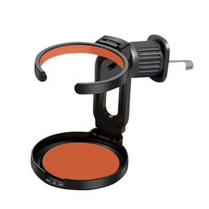 Space Efficient Foldable Car Beverage Stand Storage Bottle Water Cup Bracket with Secure Installation on Air Ventilation