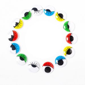 50pcs/100pcs Mixed Home Decor Movable Eyes Sewing Supplies DIY Dolls Accessories Crafts Projects Googly Wiggle Eyes Dolls Eyes Eyes Handmade Toys Crafting Eyes