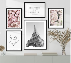[HCM]Set 5 tranh bộ canvas những mẫu tranh decor xinh xắn- Phong vạn phát