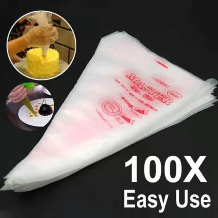 100PCS Cake Decorating Disposable Icing Pastry Disposable Piping