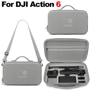 MYTHIS Waterproof Camera Storage Box EVA Hard Shell Shoulder Bag Portable Anti-pressure Carrying Suitcase for DJI Osmo Action 6 Camera