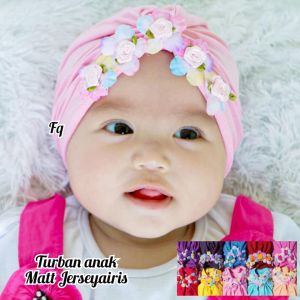 Turban pelangi / turban bayi perempuan / ciput bayi / baby