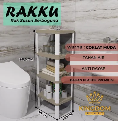 RAK SERBAGUNA PLASTIK / RAK PAJANGAN / RAK KAMAR MANDI / STORAGE RACK / RAK POT TANAMAN - RAKKU KINGDOM [KINGACC]