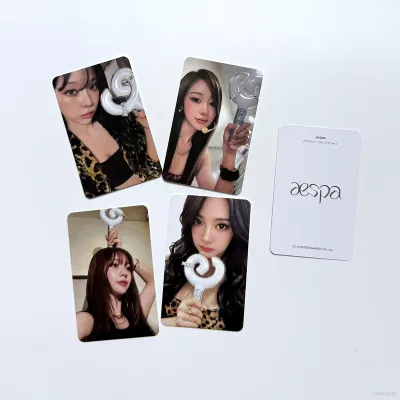 HZ 4PCS/Set AESPA LOMO Card 3rd World Tour SYNK : COMPLæXITY Postcards Collection KPOP Star Peripheral ZH