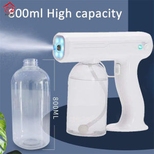 XHOME【Philippines Local+COD】Pulverizador Desinfectante 800ML Blue Light Nano Steam Atomizing Fogger Disinfection Sprayer With Battery распылитель для воды
