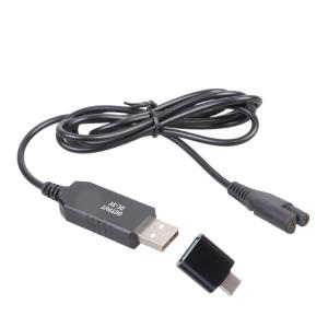 Loại C thay thế USB dây nguồn cho Cordless orals Irrigator Sạc 3V 1.2m du lịch thân thiện với Bộ sạc cáp