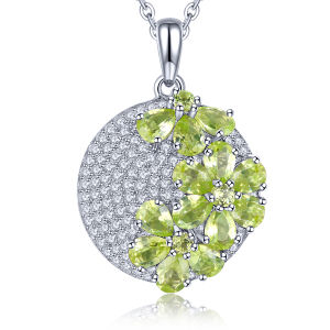 Lohaspie เครื่องประดับของแท้3กะรัต925เงินสเตอร์ลิงแทนซาไนท์ธรรมชาติจี้แทนซาไนท์จี้แทนซาไนท์ดอกไม้สีม่วงพลอยแฟชั่นสำหรับผู้หญิงจี้เงิน925