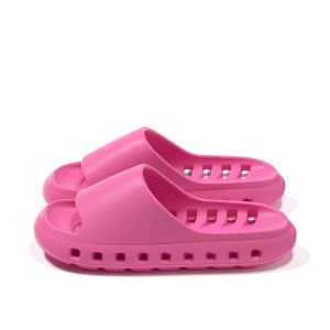 Free Shipping Bathroom Slippers Summer EVA Quick-Drying Hollow-Out Design MenS Indoor Shower Slippers Non-Slip Thick-Soled CoupleS Slippers