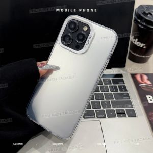 Ốp Lưng Cứng IPhone 14/ 14 Plus/ 14 Pro/ 14 Pro Max Iphone 15/ 15 Plus/ 15 Pro/ 15 Pro Max Iphone 12/ 12 Pro/ 12 Pro Max Lưng Màu Mờ Hạn Chế Ố Vàng Viền Dẻo TPU Chống Va Đập Có Gờ Bảo Vệ Camera