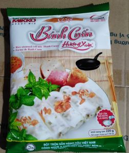 Bột bánh cuốn Mikko hương xưa 220g - Bột trộn sãn chất lượng cao.