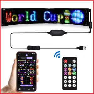 JAYA QYJSD Panel Bluetooth LED Matrix Colorful Display Kit 5V 47.5x12cm - JTPD-03-011