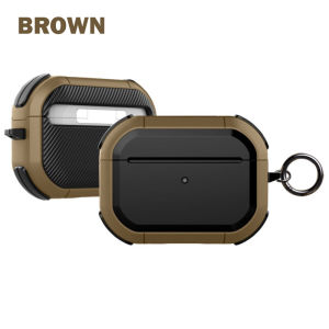 Armor Rugged Case Protective Cover with Keychain for Arpods Pro / Arpods 3 / Airpods Pro 2 / Airpods 4 ANC
