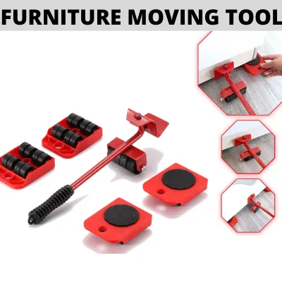 5Pcs Furniture Moving Tool Transport Lifting Mover Roller 150KG Load Bearing