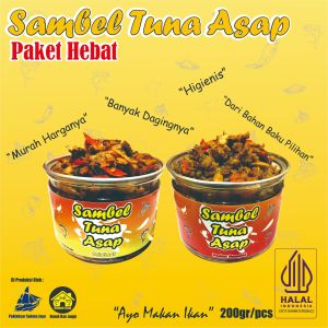 Paket Hebat / Sambel Ikan asap tuna varian original dan sambel ikan tuna asap varian Pedas Nampol/200grper pcs/Ayo Makan Ikan
