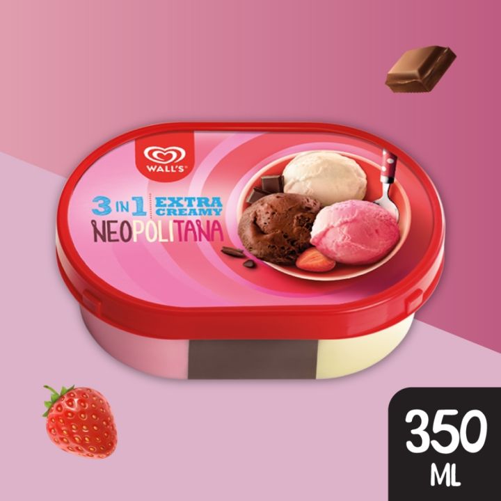 Wall's Neopolitana - Es Krim / Ice Cream Wall's