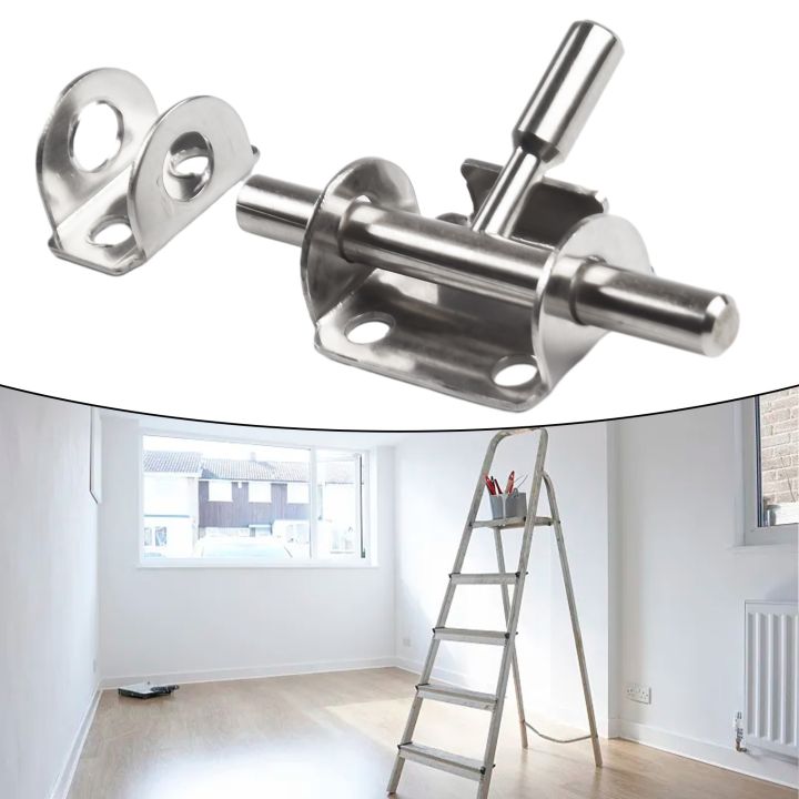 【YF Elife】 1*Door Bolt Latch Stainless Steel Sprung Attic Loft Ceiling ...