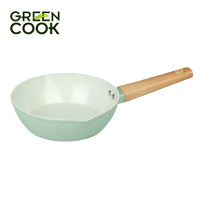 Chảo Tráng Men Ceramic Đáy Từ SAGE FLOW Oil-Lock GCP2612 - Hàng Chính Hãng