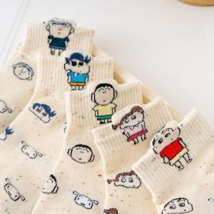 Crayon Shin Chan Short Socks Spring/Summer Thin Sweet Cartoon Student Sports Socks Cartoon Anime Girl Gift