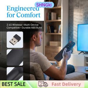 SHNGki 2.4G Wireless USB Receiver for Remote Control Universal for TV Box and Computer Smooth User Experience Home or Office