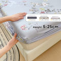 Dansunreve 100% Cotton Bedsheet 1200TC Breathable Floral Fittedsheet Single Queen King Super King. 