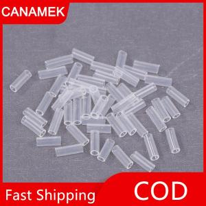 【CANAMEK】 50 cái chuỗi hạt chống mất bìa mặt dây chuyền thẻ Acrylic chuỗi rơi ra khỏi vòng chìa khóa bảo vệ bìa để ngăn chặn rơi chuỗi hạt
