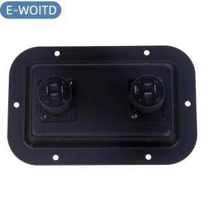 E-WOITD Tấm ổ cắm Hộp nối Clip Guitar kép lớn cho PA Tủ loa ổ cắm Hộp nối Clip phụ kiện