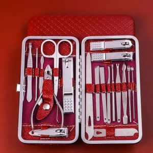 RK Fashion- Gunting Kuku Set 19 in 1 Stainless Original / Alat Menicure Pedicure Set / Alat Perawatan Kuku / Nail Art Set Lengkap / Alat Menicure GK07
