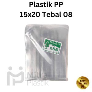 Plastik PP 15x20 Tebal 08 Kantong Plastik Bening Snack Keripik Tebal Transparan