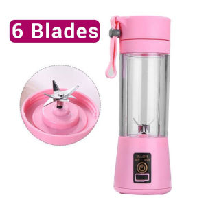 Electric Mini Juice Shake Blender Portable Mini Whirlwind Juice Cup Charging Mini Edition Fruit Juice Machine 6 Blades