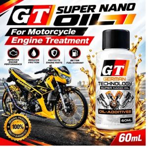 GT Super Nano-Oil Engine Treatment 60mL for Motorcycle | Reduces Friction & Protects Engine Parts