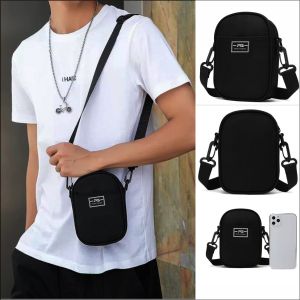Tas Selempang Kasual Model Polos Slingbag bahu Pria Model Simpel Polos Hitam - PG 8876