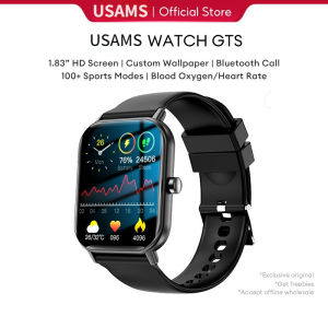USAMS GTS 2024 Smart watch Waterproof Original Fitness Sports Bluetooth Call Smartwatch For Men Women