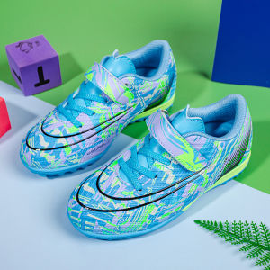 Childrens fashion spikes soccer shoes boys girls outdoor soccer boots futsal boots
