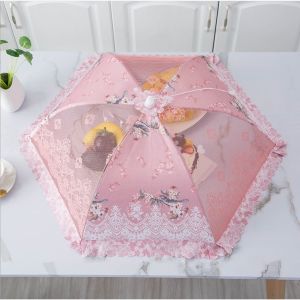 Tudung Saji Lipat Bulat (Free Bubble Wrap) - Food Cover Round / Tudung Saji Lipat Bulat Shabby Penutup Makanan - Tudung Saji Ukuran Diameter : 80 cm - Tudung Saji Meja