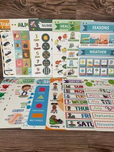 JOYL 12 early childhood education English learning posters and wall charts