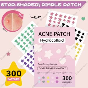 300pcs/600pcs Acne Patch Colorful Breathable Star Shaped Acne Pimple Patch Hydrocolloid With Tea Tree Oil Repair Acne Pimple Patches