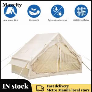 6.3 Square Meters Automatic Inflatable Tent Rainproof Inflation Air Tent House W/Hand Pump Oxford Cloth Camping Tent for Camping Hiking