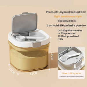 Baby Airtight Milk Powder Storage Container BPA Free Leakproof Food Storage Canister With Spoon Gift