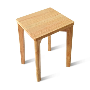 30*30*45cm Classic Solid Wood Square Stool Small-Sized Home Use Side Stool Stackable Wooden Stool
