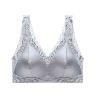 (SG InStock) Lace Silky Glossy High Support Wide Band Latex Bra (Seamless. Strapless. Sports) - TSB16