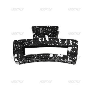 Yesstyle Jepit Rambut Kotak Bolong Warna Hitam Putih Jedai Salon Aksesoris Rambut Wanita