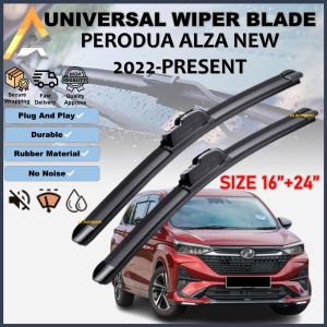 PERODUA Alza New (2022-Present) U-Hook Wiper Blade Soft Rubber Car Windscreen Windshield Wiper For Alza New