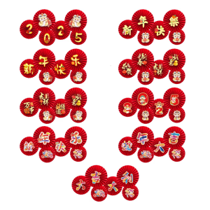 New Year Paper Fan Flower Ornament Unique 2025 New Year Paper Fan Flowers Wall Decoration To Enhances Festival Spirit