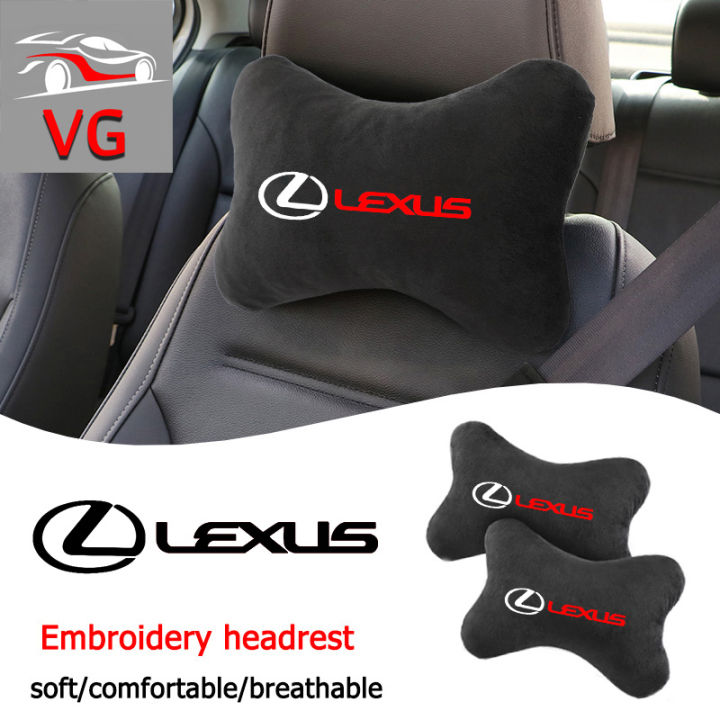 2Pcs Car Interior Embroidered Headrest for Lexus IS250 IS300 RX330 RX350 NX RX rx300 gs300 ES LS
