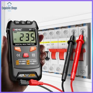 Handheld Digital Multimeter for Electrical Measurement with NCV Function Auto Ranging and High Accuracy