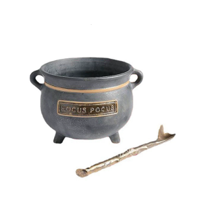 Capricious Broth Cauldron Shape with Spoon Halloween Kitchens Accessories For Potion Making Baking Essential Party supplies