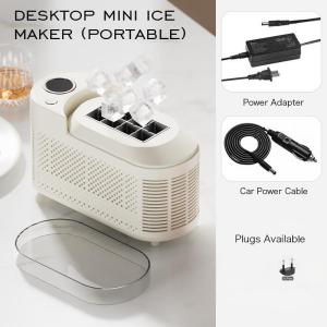 SG KK ONE MALL Portable Mini Ice Maker | Auto Cube Ice in 15 Mins | Compact for Home/Car/Camping