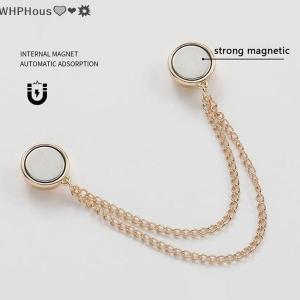 WP💓💛💖 Magnetic Adjustable Trouser Legs Clips For Pants Pin Retractable Fixed Leg Pants Loose Button For Jeans Cardigan