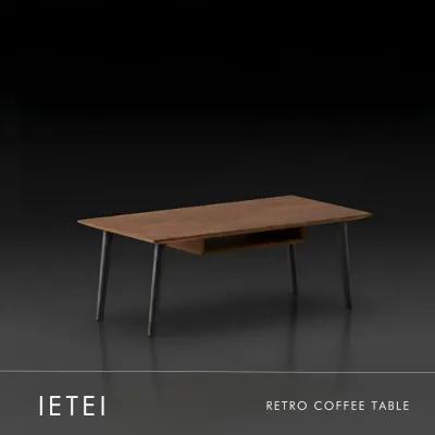 IETEI | Meja Tamu / Coffee Table Industrial | Meja Ruang Tamu Minimalis Modern | Meja Tamu Modern Elegan untuk Ruang Keluarga XIONCO