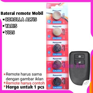 Baterai remote mobil Toyota YARIS COROLLA ALTIS Batre remot keyless VIOS